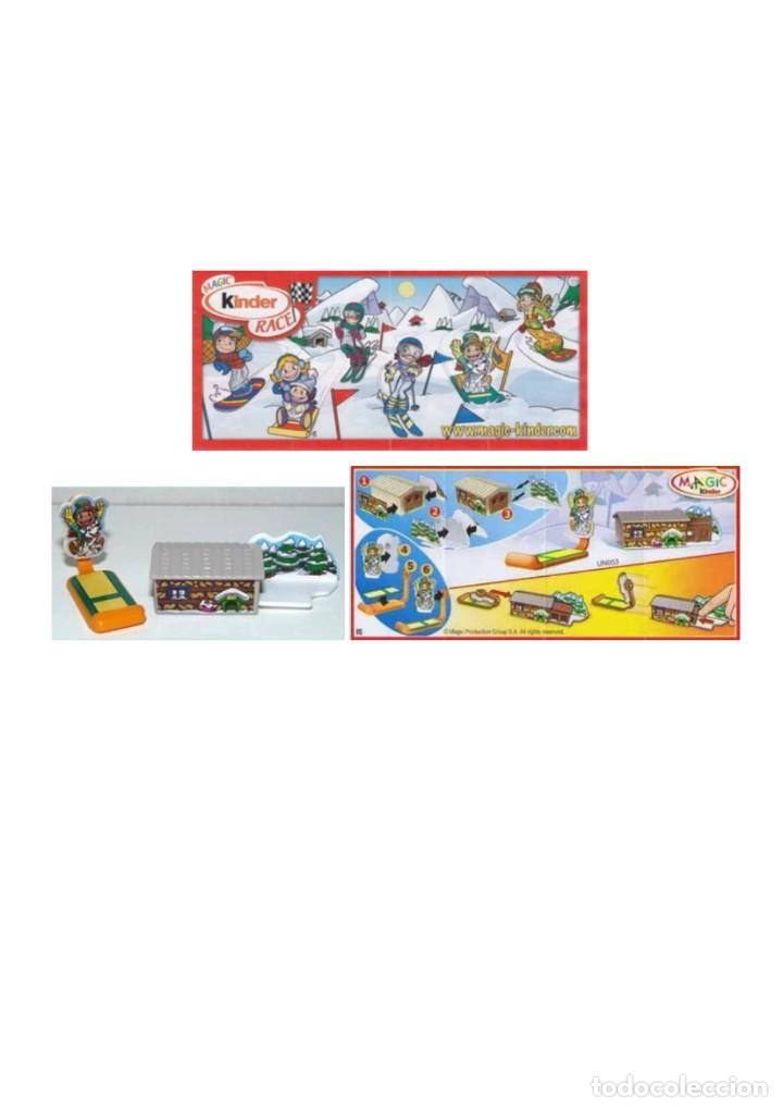 Kinder Figures: Deportes de invierno: UN053 Ni&ntilde;o y perro en trineo + BPZ