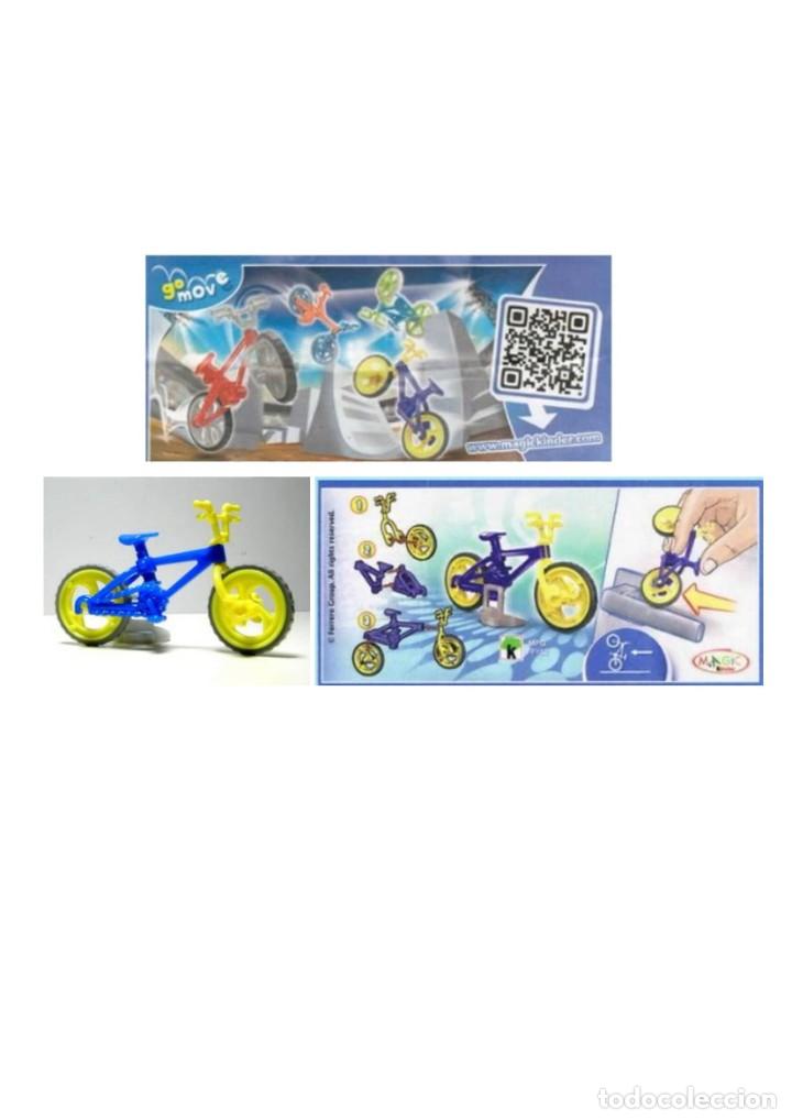 Kinder &Uuml;berraschung: Bicicleta BMX: FF162 Azul y amarilla + BPZ
