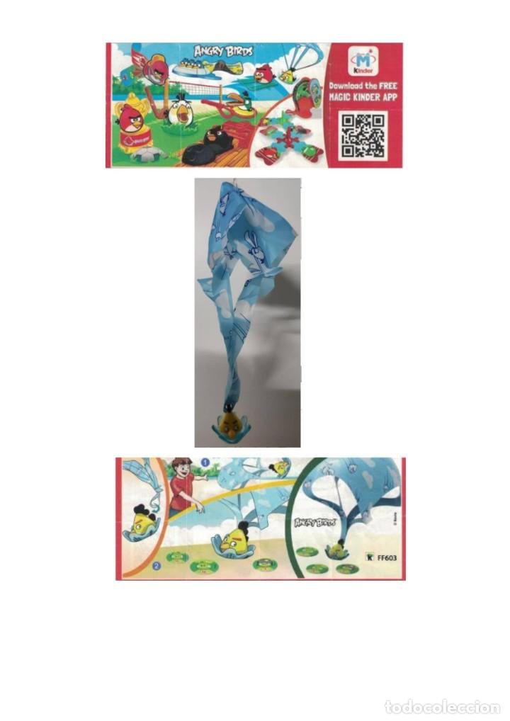 Kinder &Uuml;berraschung: Paracaidas de pajaros furiosos: FF603 Azul oscuro + BPZ