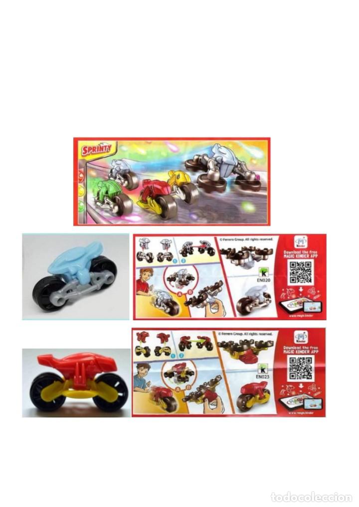 Figuras de Borracha e PVC: Motos: EN020 Moto azul y EN023 Moto roja + 2 BPZ