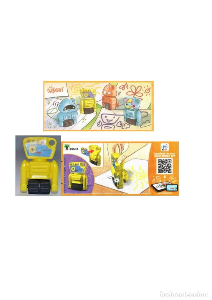 Figuras de goma Kinder: Robot. EN41A Amarillo + BPZ - Foto 1