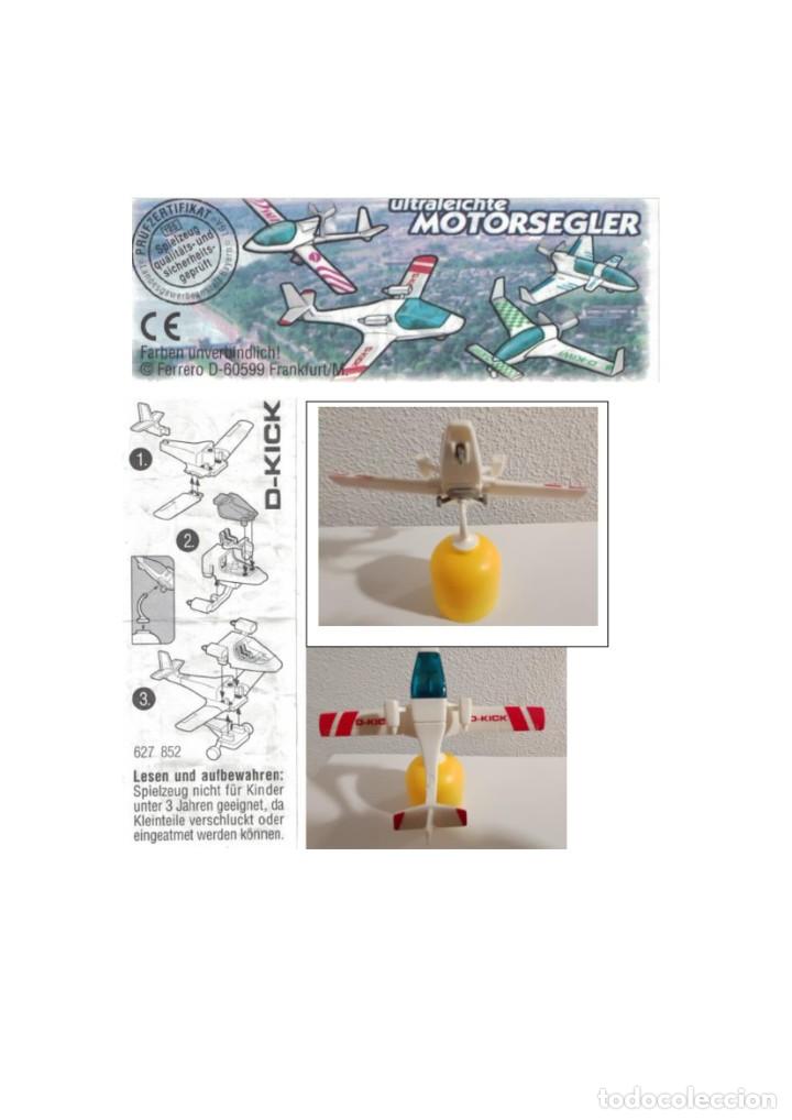 Figuras de goma Kinder: Avi&oacute;n aleman: Ref.: 627.852 D-KICK + BPZ - Foto 1