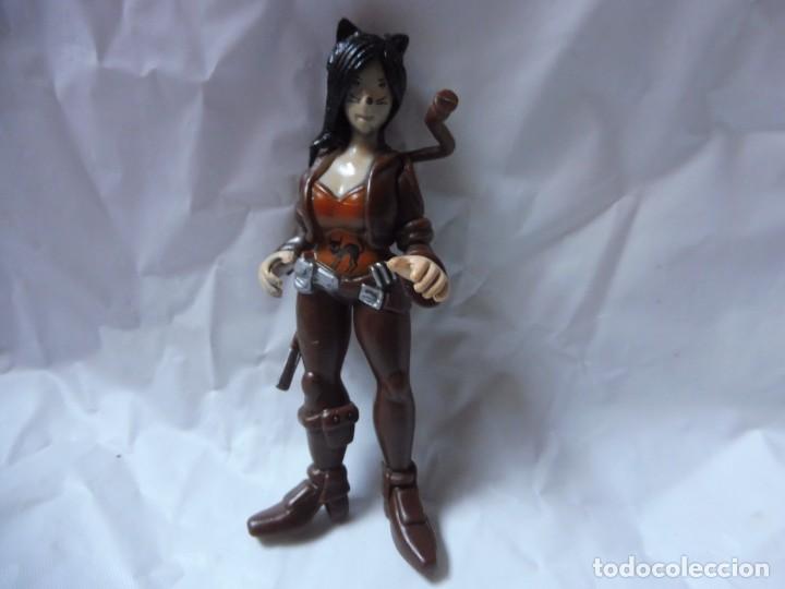 Figuras de goma y PVC: Figura goma mujer gato gata sin marca