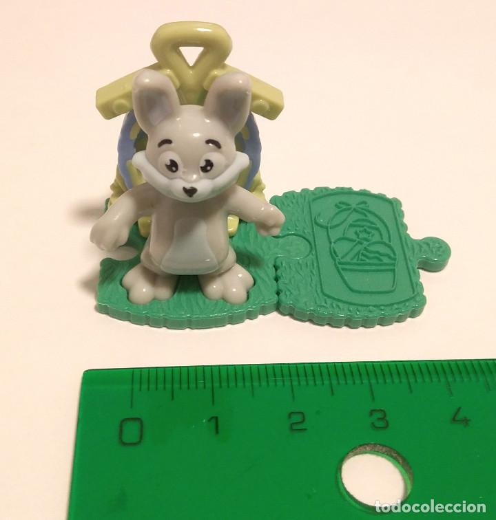 Figurines en Caoutchouc et PVC: figura conejo pascua dv mu&ntilde;eco 2020 animal puzzle kinder conejito figurita