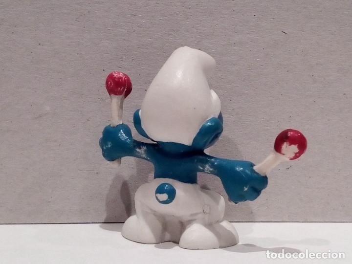 Figuras de goma y PVC: Pitufo con Tambor - Peyo - Foto 2