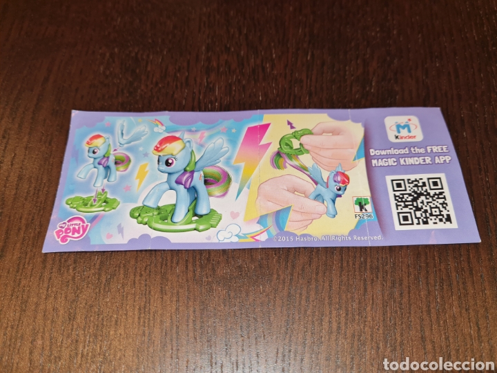 Figuras de Goma Kinder: Bpz kinder papel instrucciones My Little Pony FS296 folleto figuras Ferrero