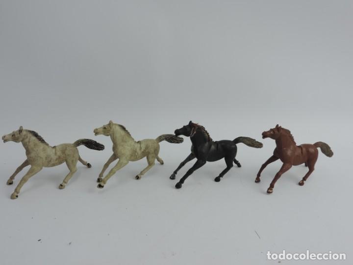 Gummi- und PVC-Figuren: 4 FIGURAS YANKEE, 7&ordm; DE CABALLER&Iacute;A, POSIBLEMENTE JECSAN, REAMSA, PECH... TAL Y COMO SE VEN EN LAS F