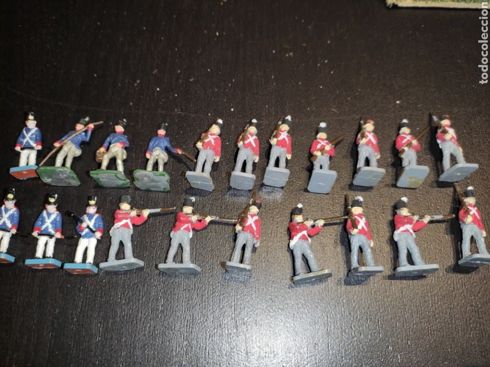 Figure di Gomma e PVC: 20 figuras Airfix y varios 1:72 franceses ingleses guerras napoleonicas + varias con faltas