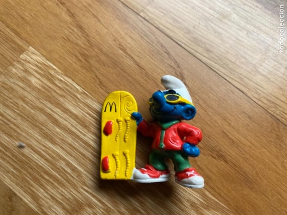 Figuras de Goma y PVC: Pitufo macdonalds peyo SURF SURFISTA