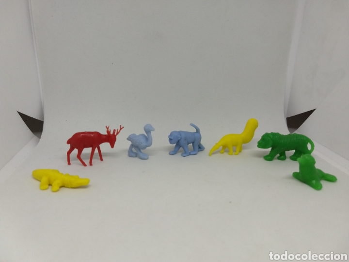 Figuras de Goma y PVC: LOTE DE 7 MU&Ntilde;ECOS DUNKIN CROPAN PHOSKITOS DE ANIMALES SALVAJES ORIGINALES A&Ntilde;OS 60 NO REEDICION