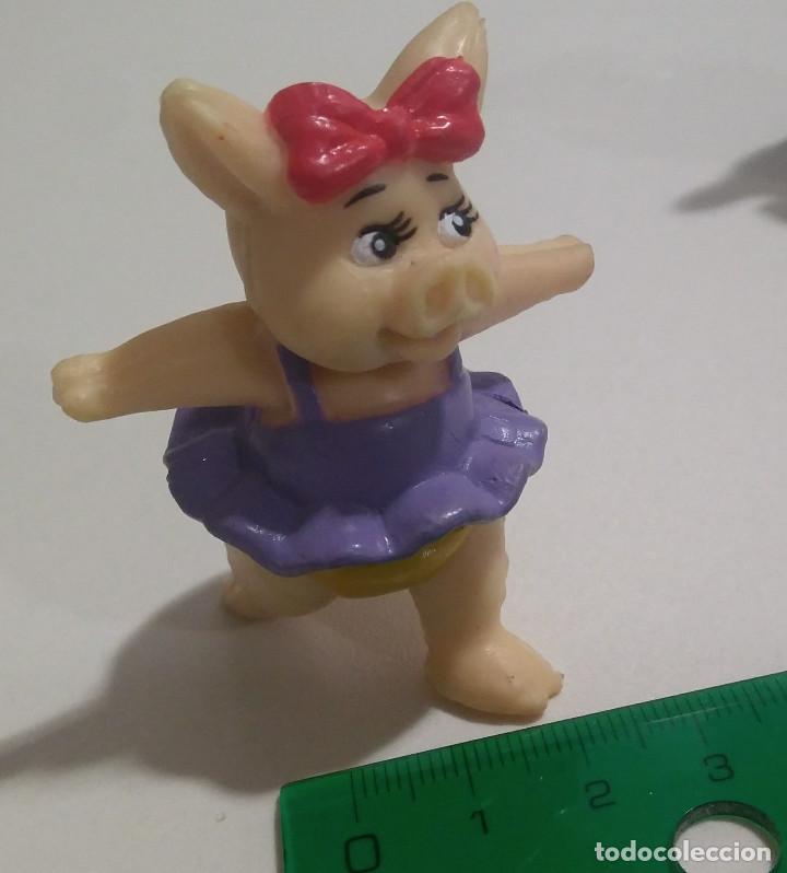 Gummi- und PVC-Figuren: figura cerda cerdita pig ballet balet baile danza lazo mu&ntilde;eco goma dura pvc deportes sport olimpic