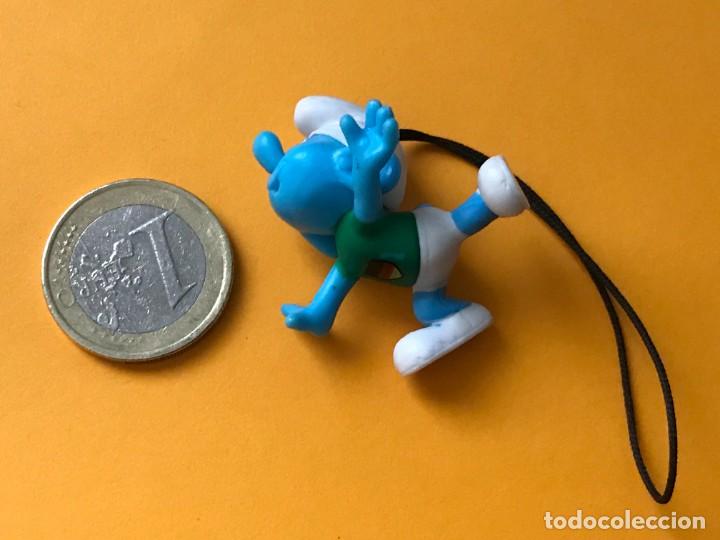Figuras de Goma y PVC: PITUFO SMURF PEYO FUTBOL ALEMANIA MUNDIAL - COLGANTE MOVIL - FIGURA MU&Ntilde;ECO TIPO KINDER