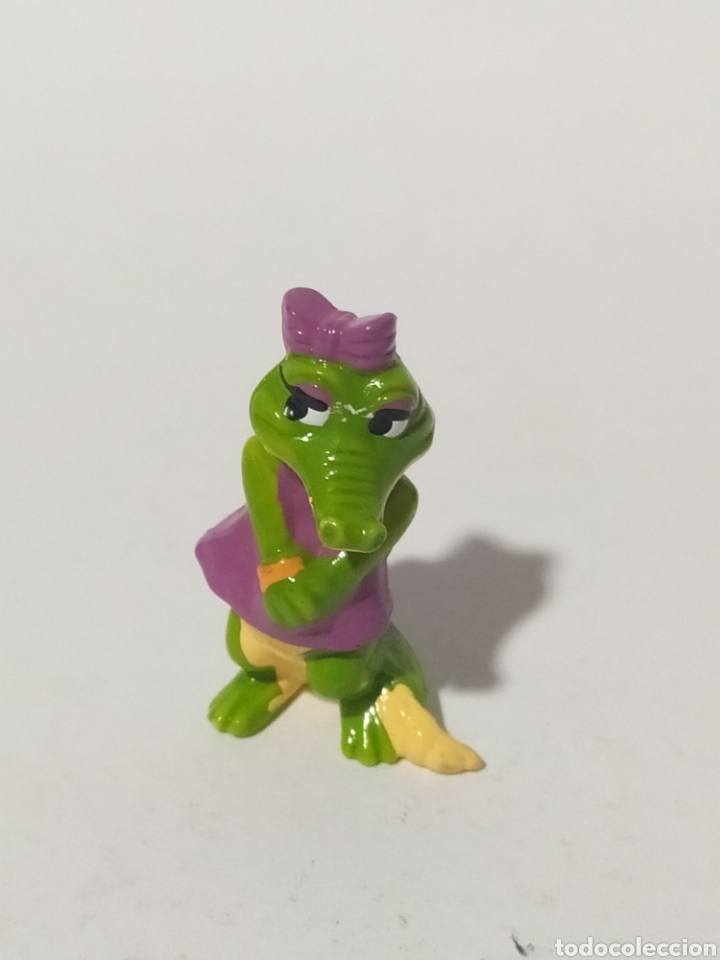 Figure di Gomma e PVC: Figura PVC. Kinder.Ferrero.1992.Crazy Crocos.Locodrilos.Rosa Vanidosa.