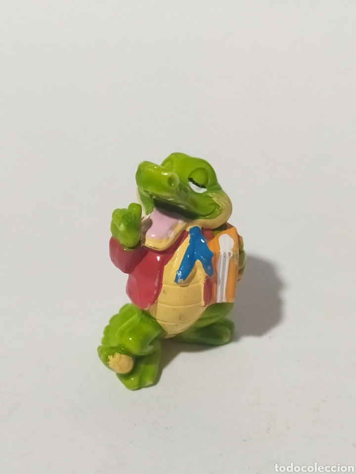 Figurines en Caoutchouc et PVC: Figura PVC. Kinder.Ferrero.1992.Crazy Crocos.Locodrilos.Gedeone II Secchione
