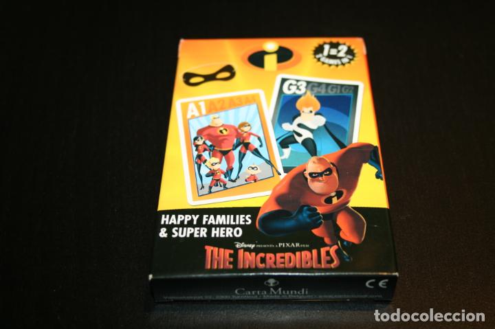 Kinder Figures: kINDER ferrero baraja cartas the incredibles los increibles happy families & super hero + m&aacute;scara