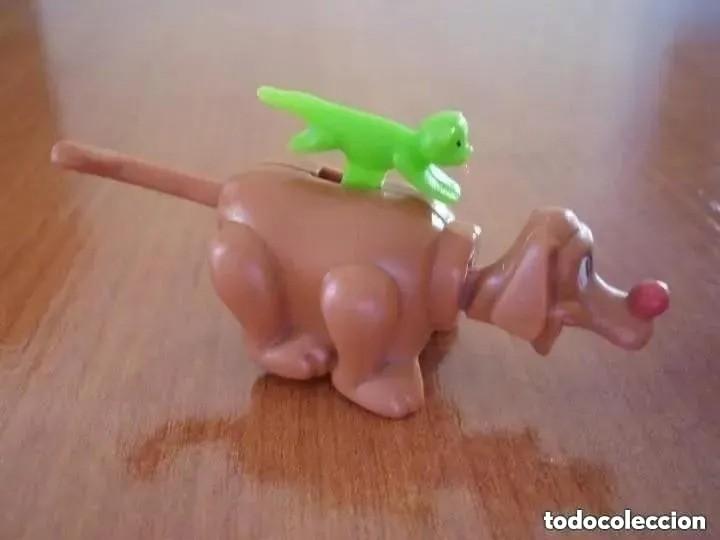 Figuras de goma Kinder: Figura Kinder -perro con ruedas - Foto 1