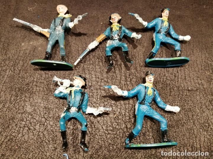 Figuras de goma y PVC: Lote septimo de caballeria - Comansi - Foto 1