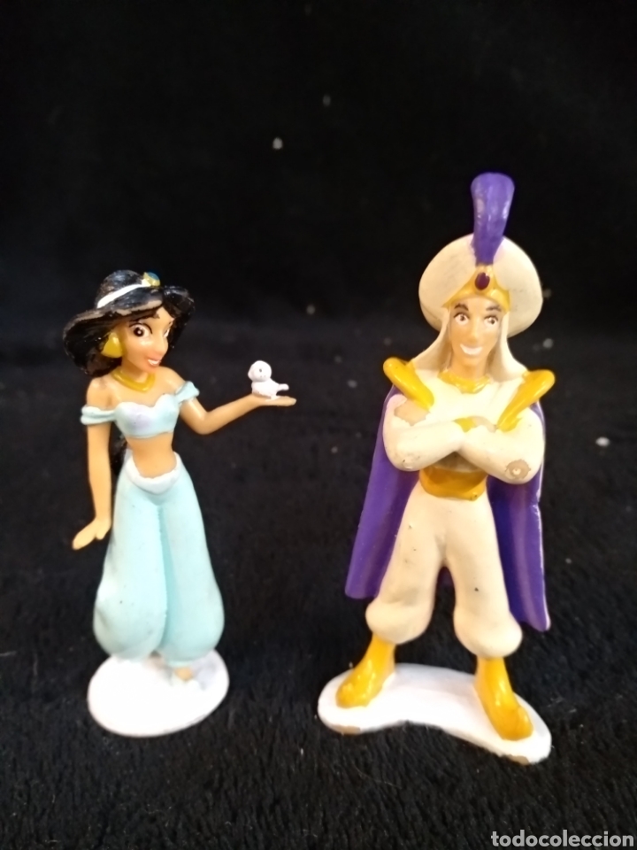 Figuras de goma y PVC: Figuras Alad&iacute;n y Jasm&iacute;n - Foto 1