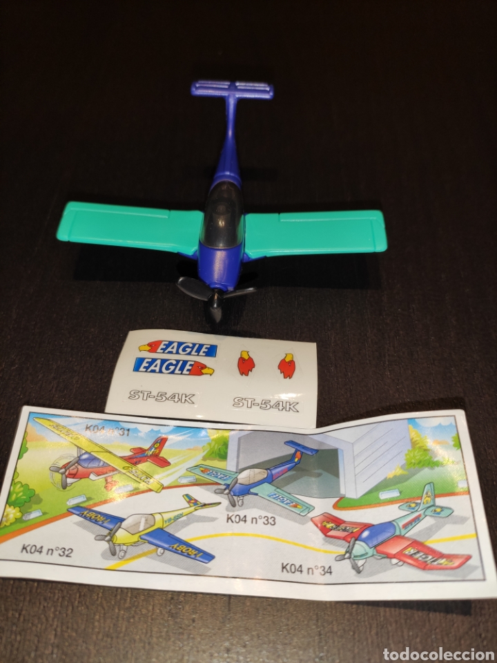 Kinder Figures: kINDER FERRERO 172A serie k04 n&deg; 33 avi&oacute;n avioneta privada + 1 bpz