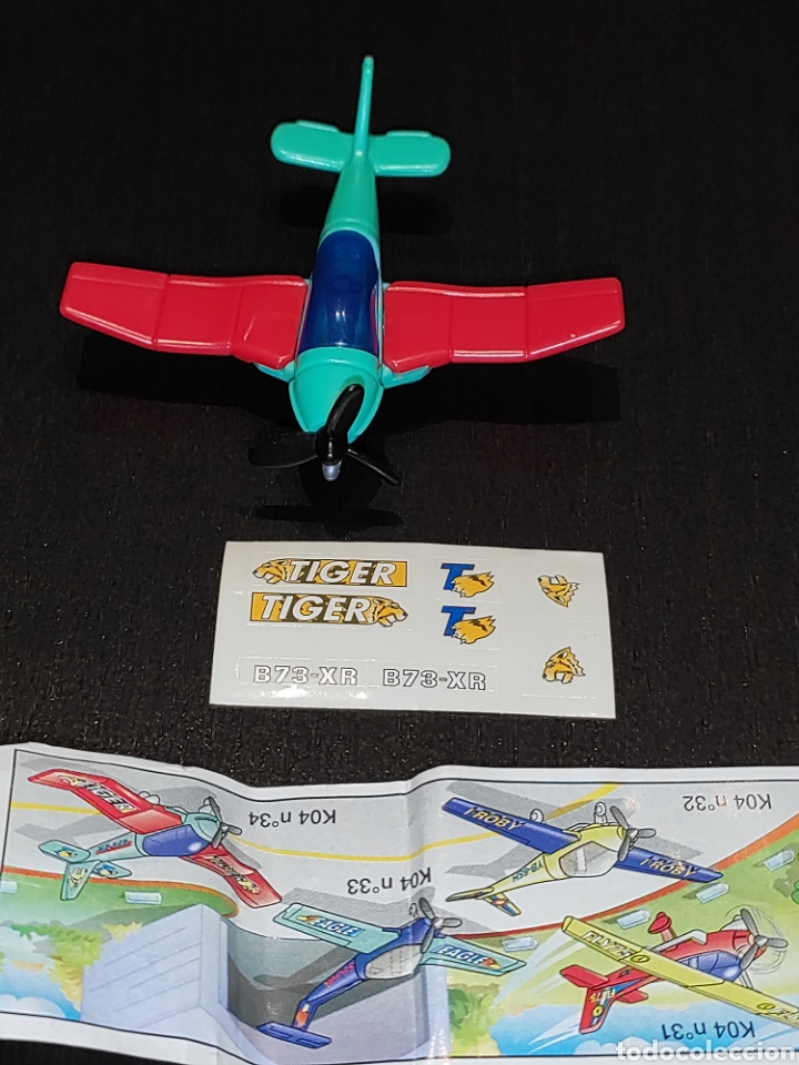 Kinder Figures: kINDER FERRERO 172B serie k04 n&deg; 34 avi&oacute;n avioneta privada + 1 bpz