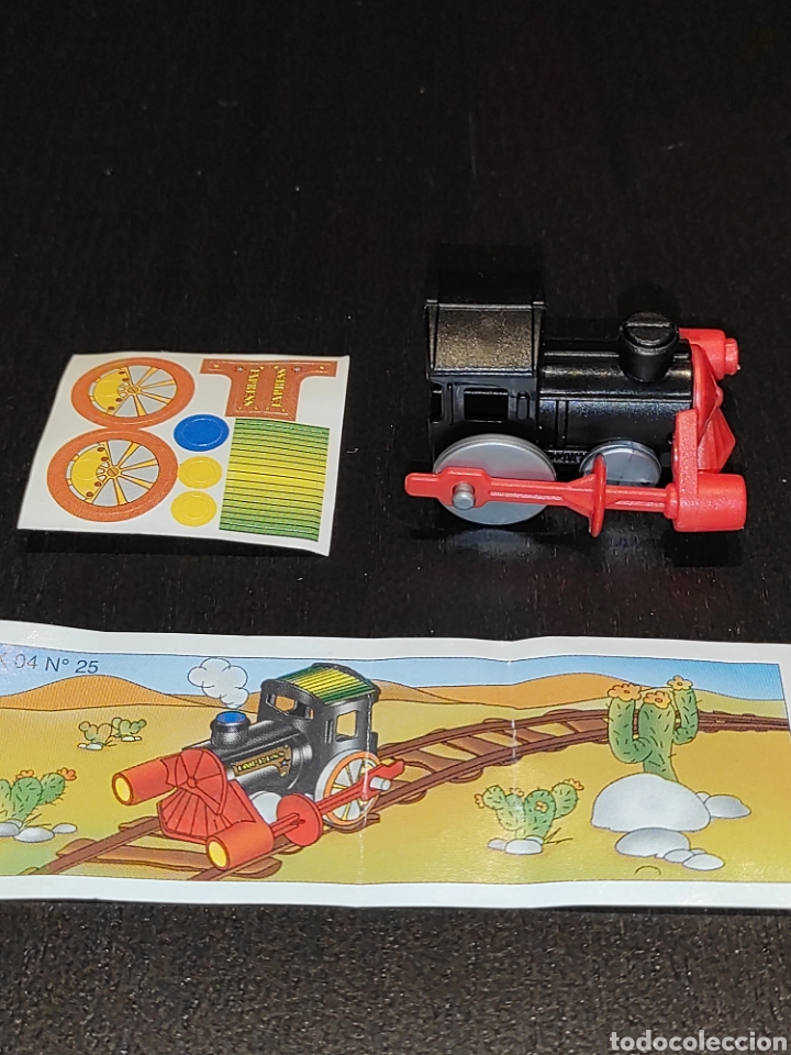 Figuras de Borracha e PVC: kINDER FERRERO 176 serie k04 n&deg;25 tren locomotora western express + 1 bpz