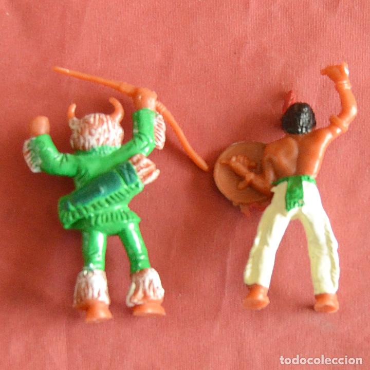 Figuras de goma y PVC: 2 INDIOS - COMANSI - Foto 2