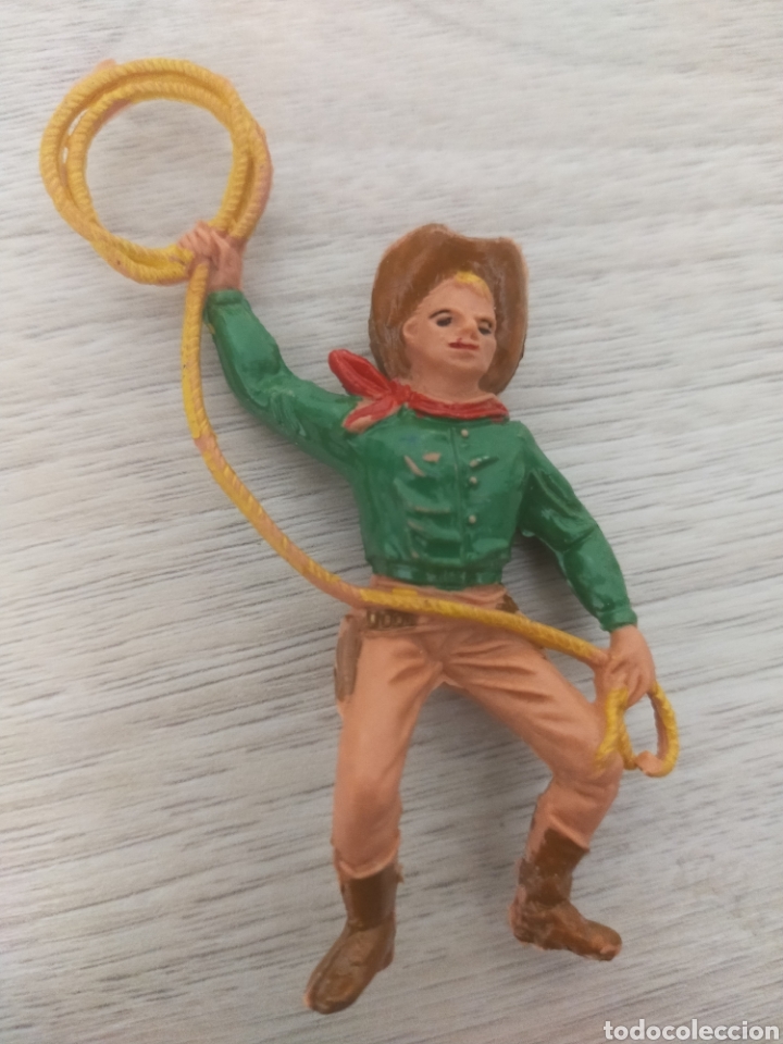 Figuras de goma y PVC: Comansi vaquero con lazo - Foto 1