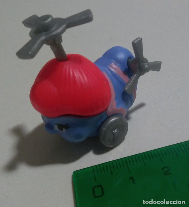 Figuras de Borracha e PVC: se&ntilde;ora helicoptero vehiculo mu&ntilde;eco personaje animado kinder ferrero montable antiguo