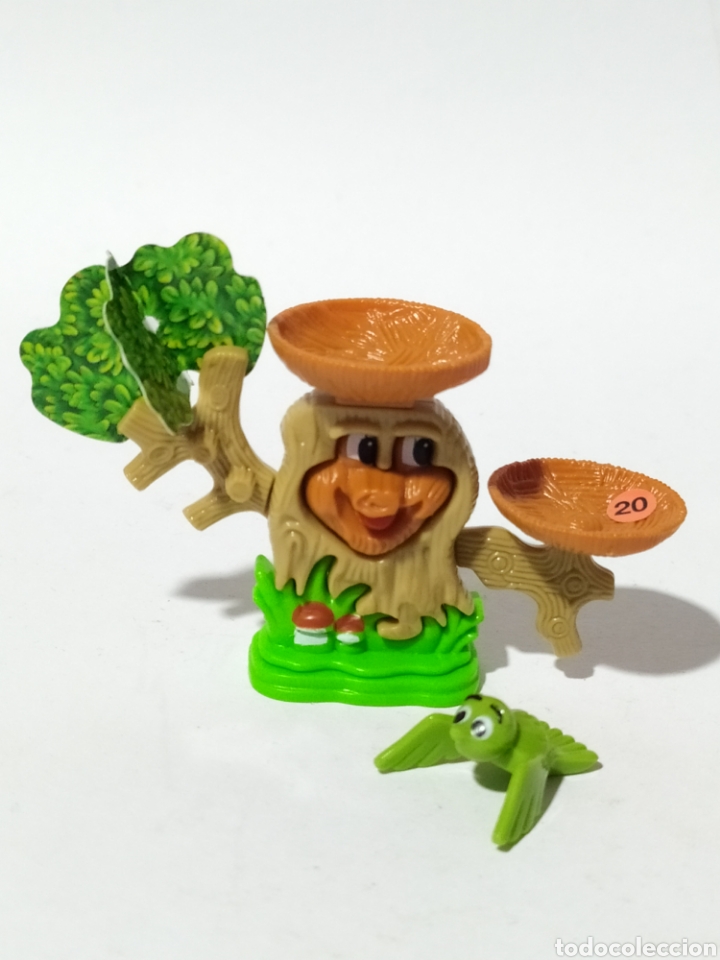 Kinder Figures: Figura PVC. Kinder. K00 N&deg;45.Arbol y p&aacute;jaro.A&ntilde;o 2000.