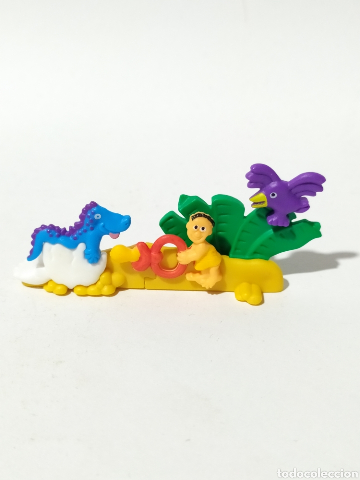 Kinder Figures: Figura PVC. Kinder. K00 N&deg;9.Prehistoria puzles 3D.Dinosaurio recien nacido.A&ntilde;o 2000.