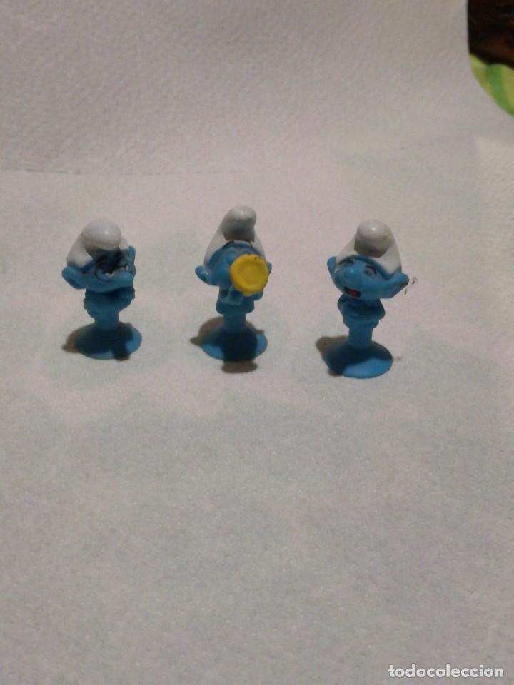 Figuras de Goma y PVC: LOTE 3 FIGURAS PVC GOMA LOS PITUFOS
