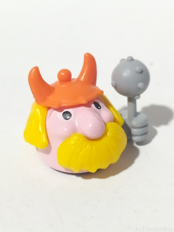 Kinder Figures: Figura PVC. Kinder. K98 n&deg;95.Cabezas Rodantes. Vikingo. A&ntilde;o 1998.