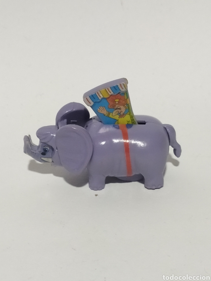 Kinder Figures: Figura PVC. Kinder . K98. N&deg;119.Jinetes.Hombre sobre elefante. a&ntilde;o 1998.