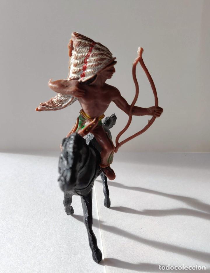 Figuras de goma y PVC: Indios con Caba&ntilde;a - Foto 5