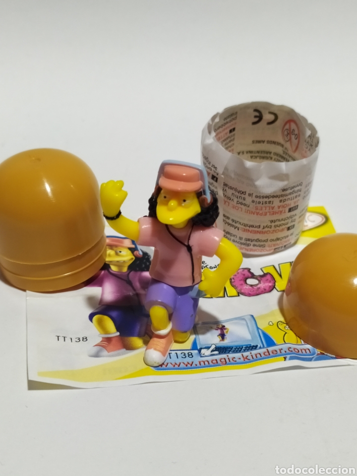Figuras de Borracha e PVC: Figura PVC. Kinder. Los Simpson.Otto.A&ntilde;o 2007