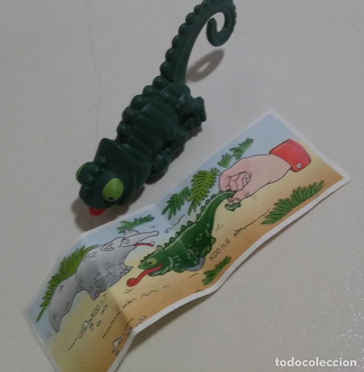 Figuras de Borracha e PVC: kinder camaleon bpz papel k00 montable insecto