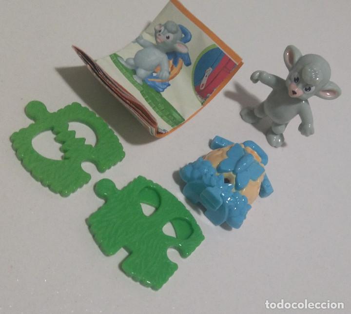 Figuras de Borracha e PVC: KINDER PASCUA 2020 DV MU&Ntilde;ECO PUZZLE EDICION ANIMALES BOSQUE BORREGO OVEJA SHEEP