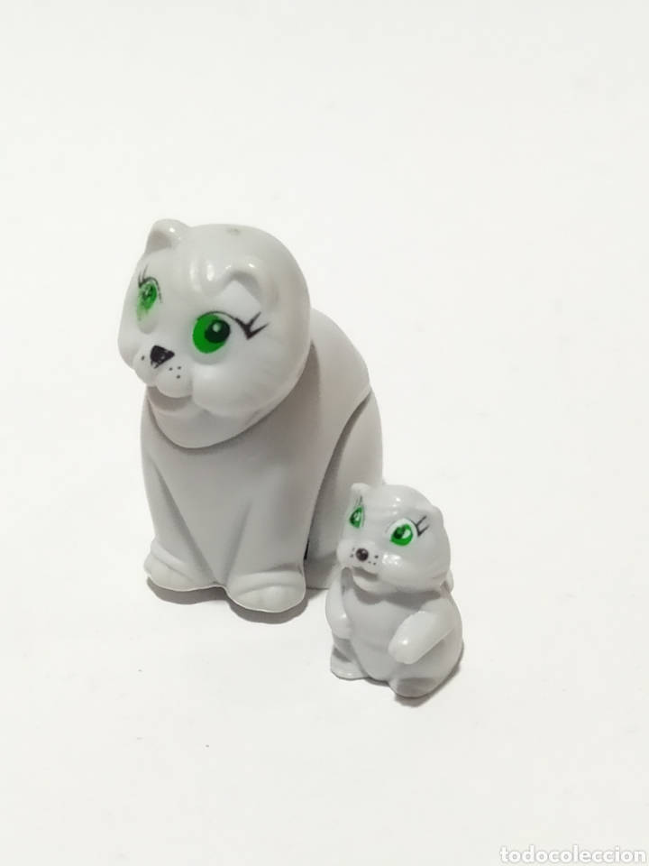 Figuras de Goma Kinder: Figura PVC. Kinder.Animales y sus cr&iacute;as. Gato. K98 N 27.A&ntilde;o 1998.