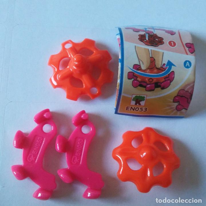 Figuras de Borracha e PVC: kinder spinner giratorio especie de peonza serie en papel bpz completo secundario