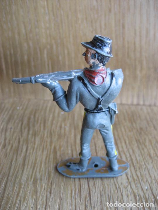 Figuras de goma y PVC: Soldado confederado. Comansi - Foto 2