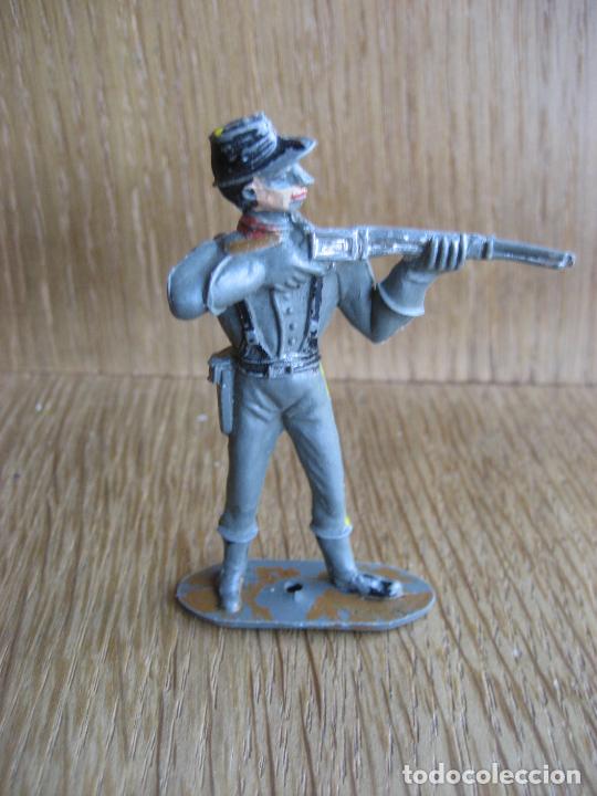 Figuras de goma y PVC: Soldado confederado. Comansi - Foto 1