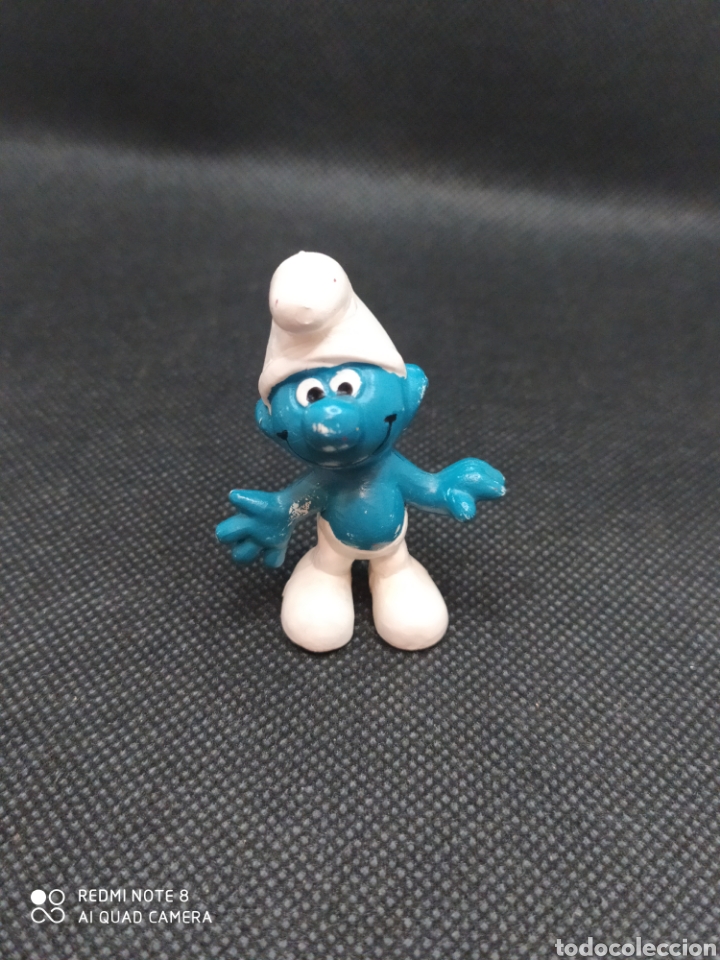Figuras de Goma y PVC: Pitufo- Contento
