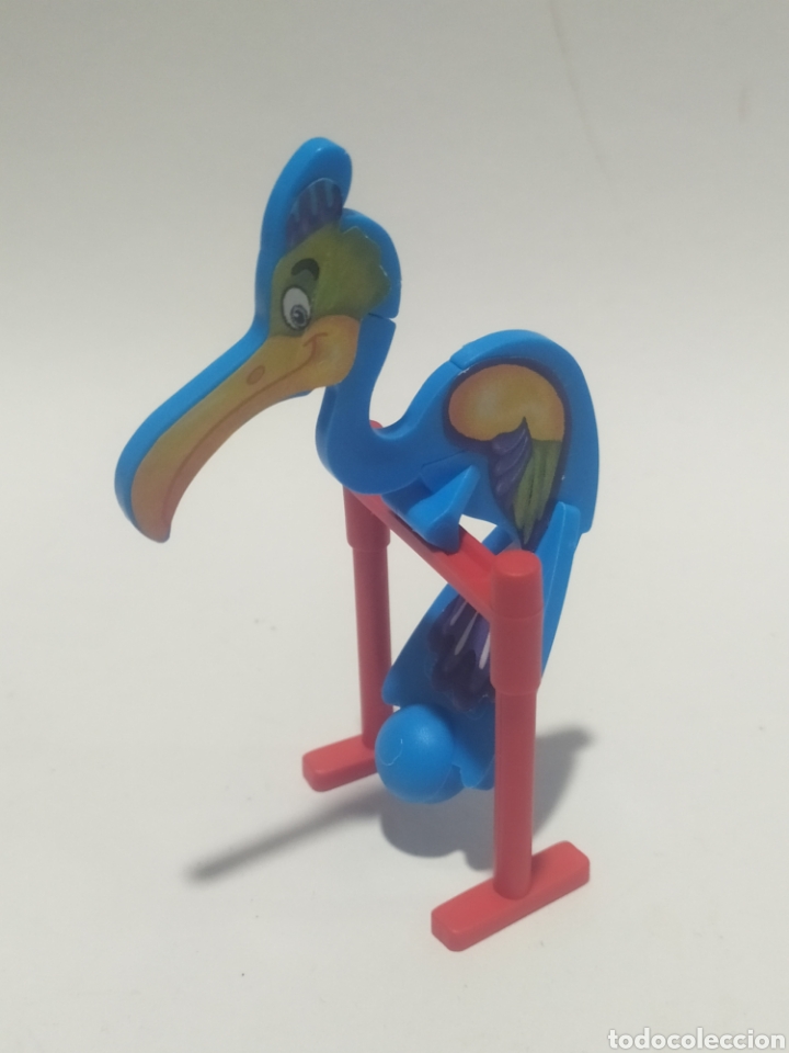 Figuras de Borracha e PVC: Figura PVC. Kinder. K01. N92.Columpio. Garza azul. A&ntilde;o 2001