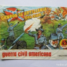 Figuras de Goma y PVC: SOBRE VACIO MONTAPLEX - GUERRA CIVIL AMERICANA - GRUPOS DE ARTILLERIA DEL SUR. Lote 240441895