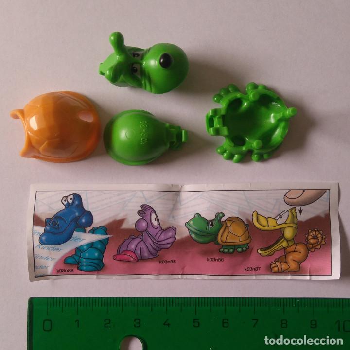 Kinder Figures: kinder antiguo k03 03 perro tortuga bpz papel