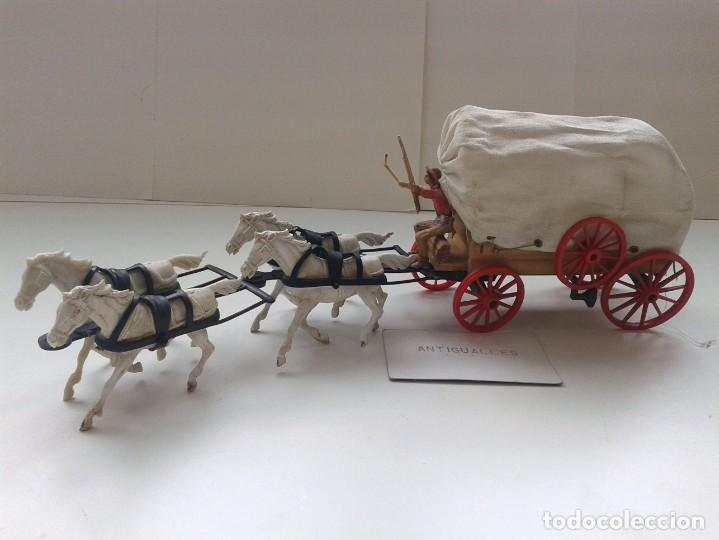 Figuras de goma y PVC: CARRETA MADERA COMANSI,1&ordf; GENERACION - Foto 1