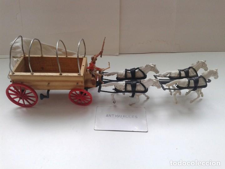 Figuras de goma y PVC: CARRETA MADERA COMANSI,1&ordf; GENERACION - Foto 11