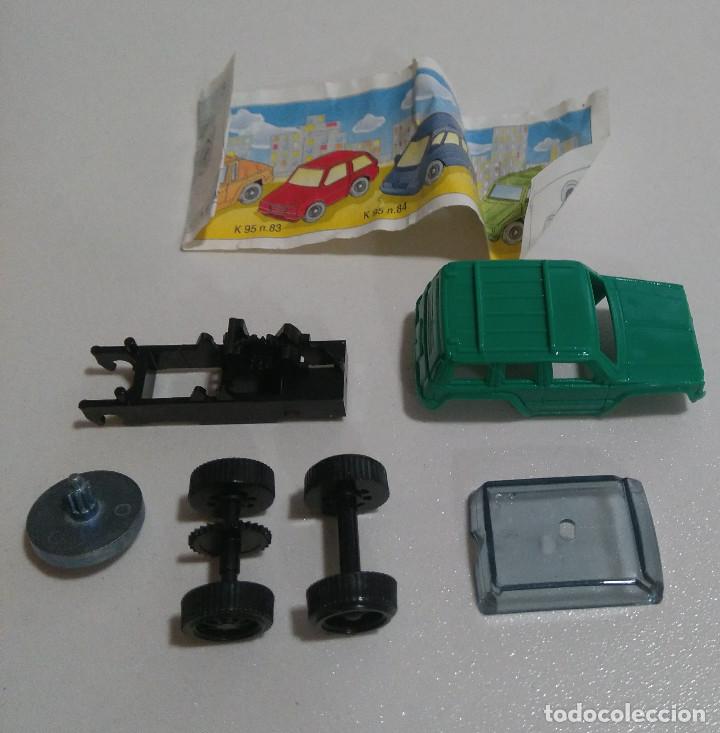 Kinder Figures: coche kinder montable k95 95 1995 90's bpz papel ruedas antiguo