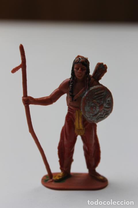 Figuras de goma y PVC: LOTE CUATRO INDIOS Y DOS VAQUEROS COMANSI, JECSAN - Foto 13