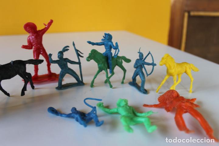 Figuras de goma y PVC: LOTE VAQUEROS, INDIOS Y CABALLOS, COMANSI JECSAN - Foto 5